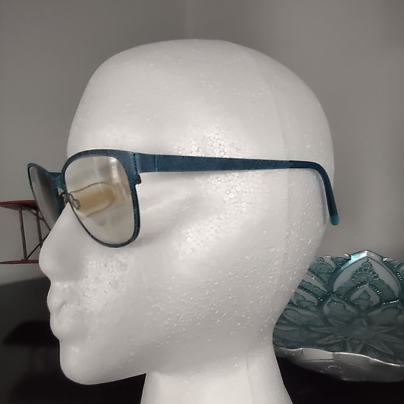 Humphrey's designer frames, #592036, turquoise . Made in Germany - Picture 2 of 4